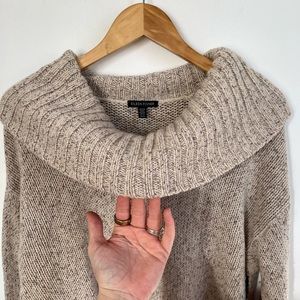 Cashmere Eileen Fisher Cowl Neck High Low Oversized Sweater